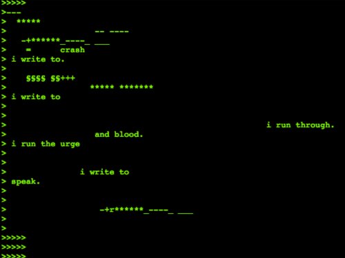 artist and poet Mez Breeze Mezangelle poetry