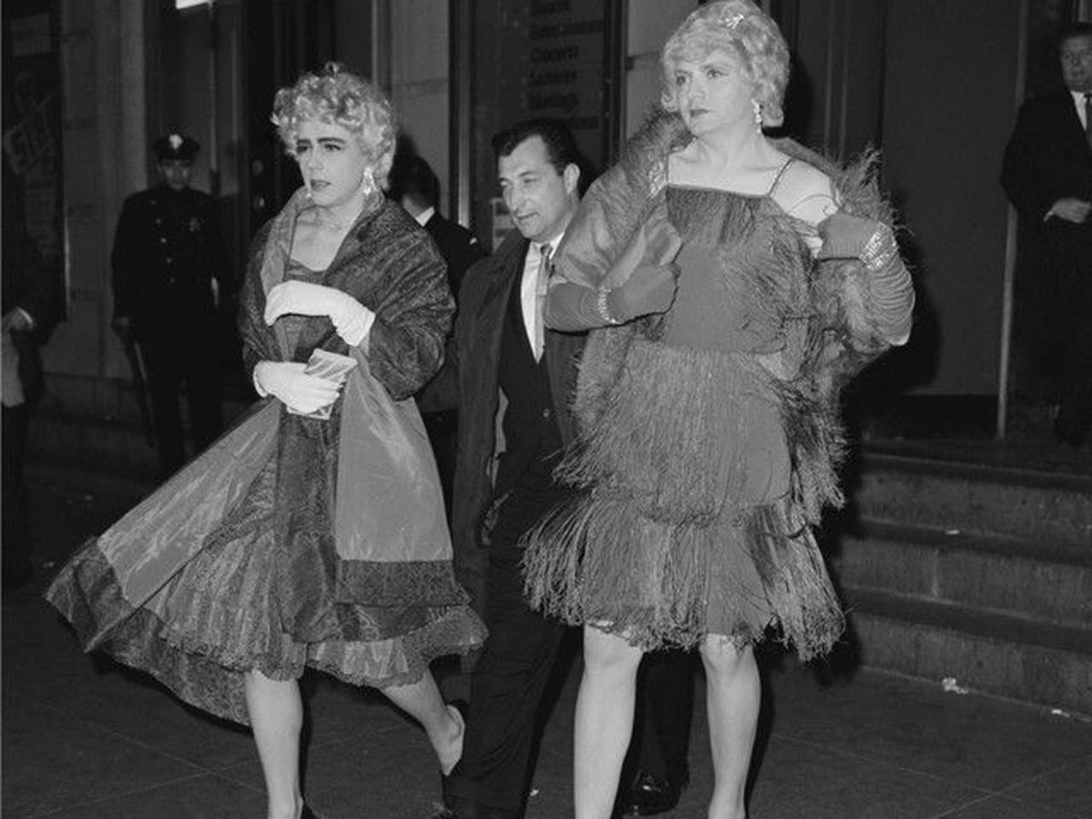 Photo of raid on the Artist’s Exotic Carnival and Ball at the Manhattan Center, New York, 6 Oct 1962. Image by © Bettmann/CORBIS.