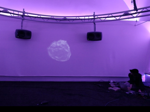 Alien Laughter - a concert-lecture
for Swoopophone, Microtonal Tuba, Voice, Noise & Modular Analog Synthesizer, Academic Forum Stockholm 17 May 2022