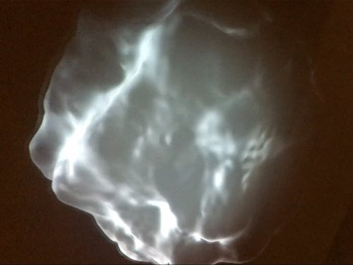 E.I The Blob is an interactive “image-organism” sensitive to sound and touch, created to explore new ways of thinking (being, acting) with the Moving Image.